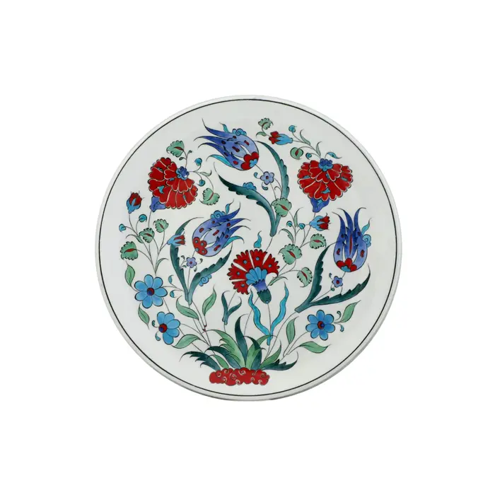 ÇİNİ TABAK 001-BORDO-1