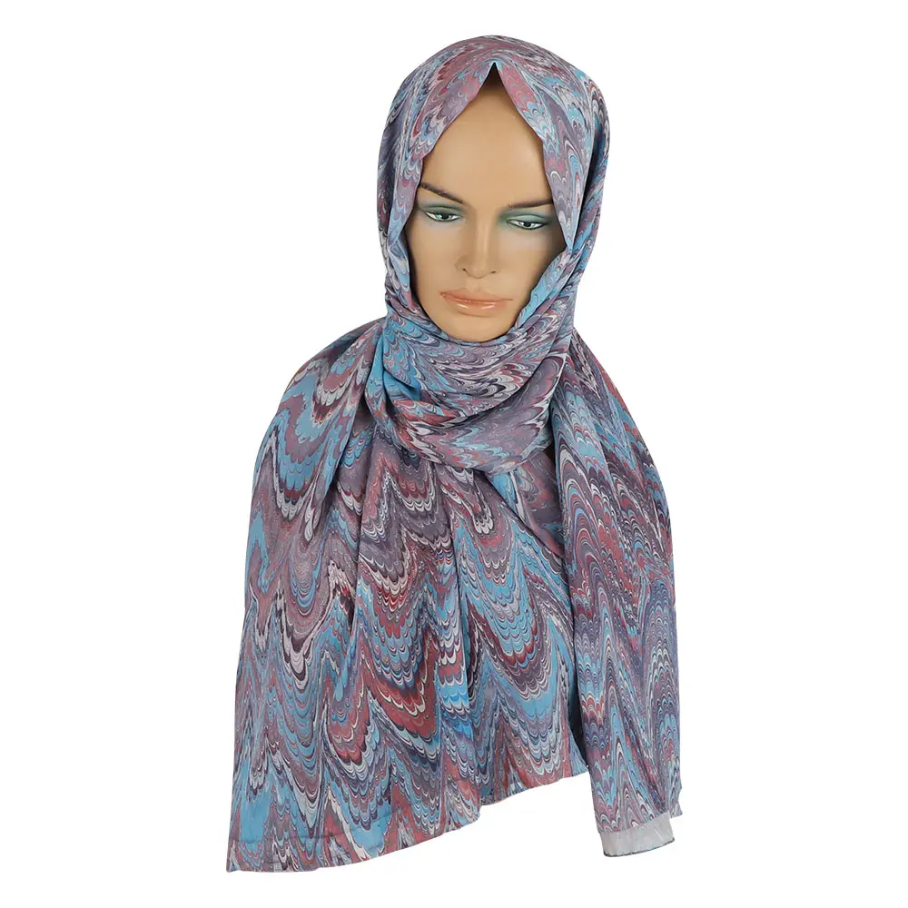 YOL SERİSİ EBRU ŞAL-MAVİ-MAVİ-3