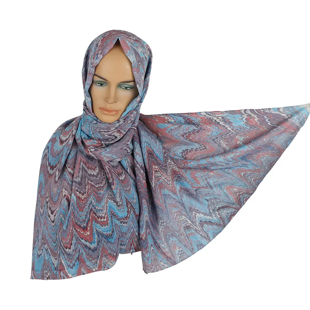 YOL SERİSİ EBRU ŞAL-MAVİ-MAVİ-2