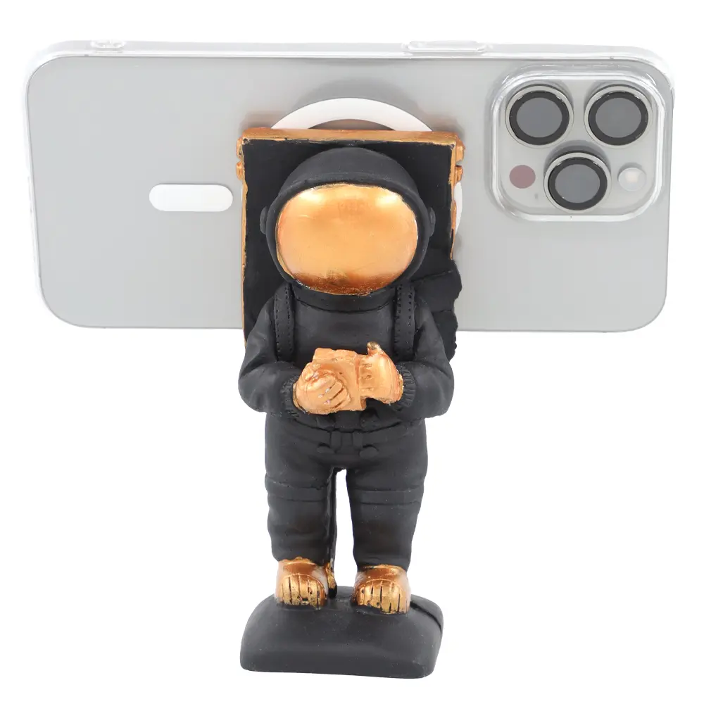 TAŞ TOZU TELEFON TUTUCU ASTRONOT-SİYAH-4